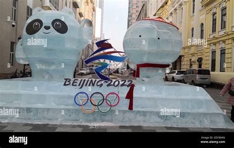 Olympic mascots sculptures